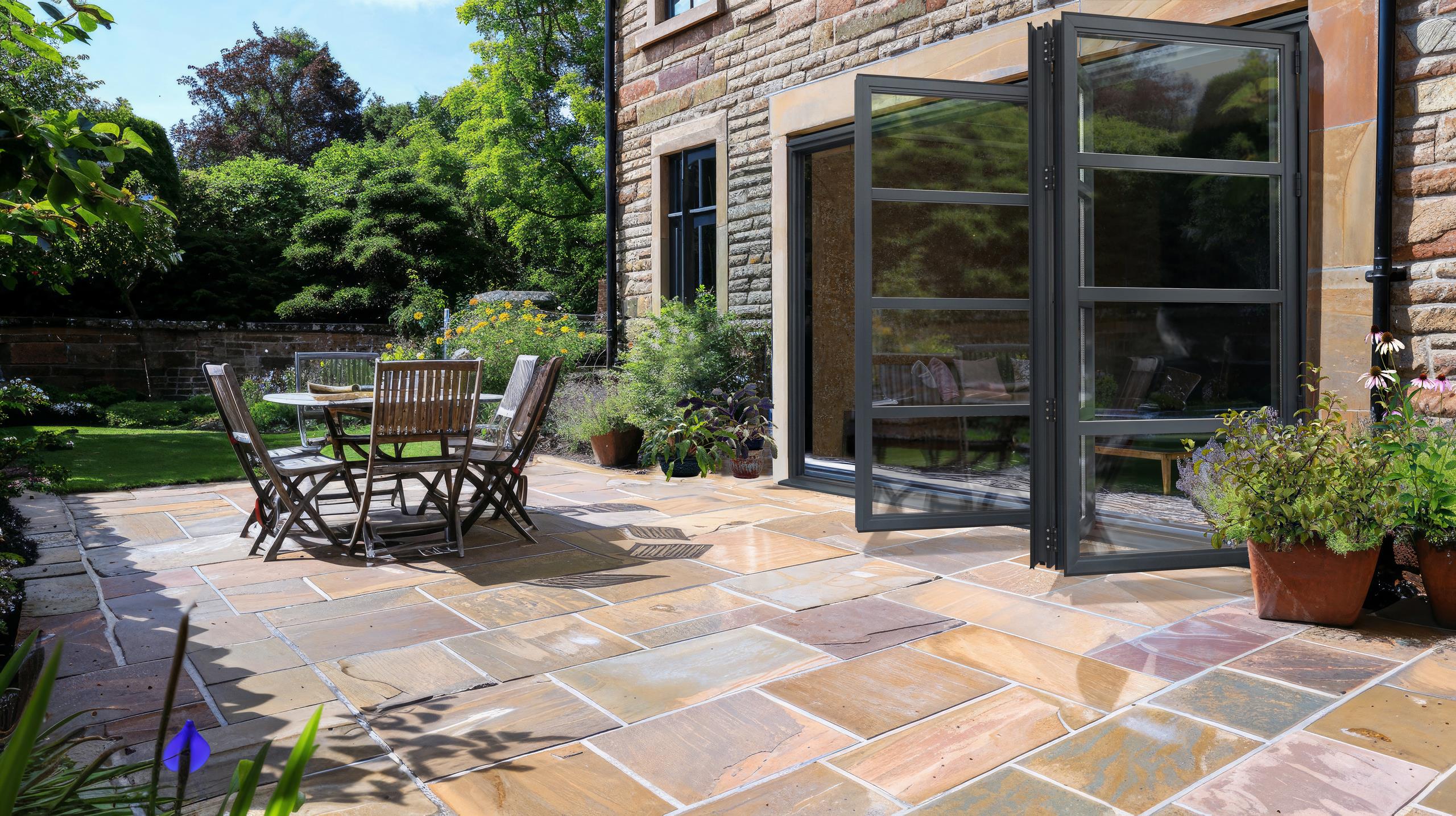 Anthracite Grey Bifold Doors & Roof Lantern Installed in Modern Swansea Extension